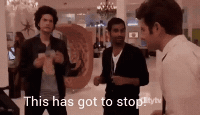Group Of Men Saying This Has Got To Stop GIF