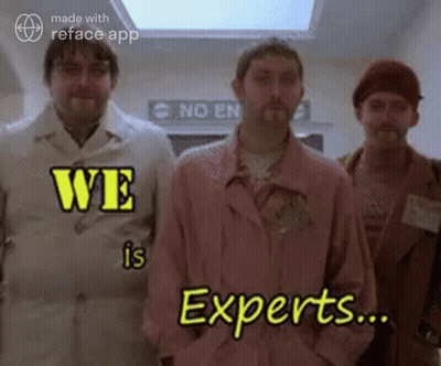 Group Of Men Saying We Is Experts GIF