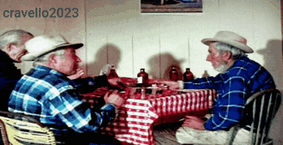 Group Of Men Sitting At Table With Cravello2023 GIF