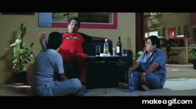 Group Of Men Sitting On Floor Talking GIF