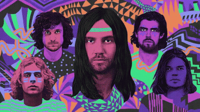 Group Of Men Standing Colorful Background GIF