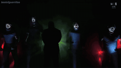 Group Of Men Standing In Front Of Bestofgmanlinks Screen GIF