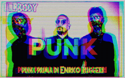 Group Of Men Standing In Front Of Punk Sign GIF