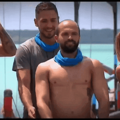 Group Of Men Standing On A Boat GIF