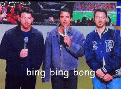 Group Of Men Standing With Bing Bing Bong GIF