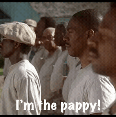 Group Of Men Standing With I M The Pappy GIF
