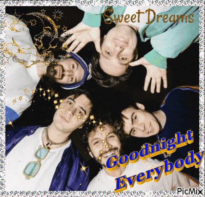 Group Of Men Sweet Dreams Goodnight Everybody GIF