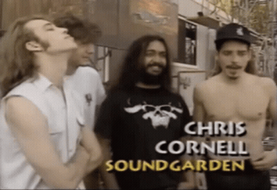 Group Of Men With Chris Cornell GIF