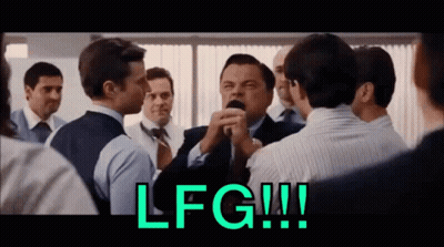 Group Of Men With LFG Text GIF