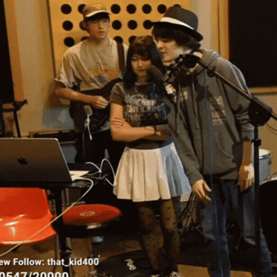Group Of People At Microphone Hashtag That Kid400 GIF