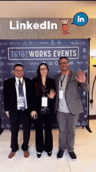 Group Of People At Tribeworks Event GIF