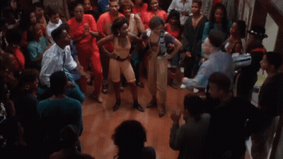 Group Of People Dancing In A Room GIF