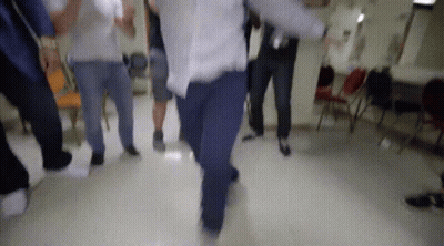 Group Of People Dancing Together GIF