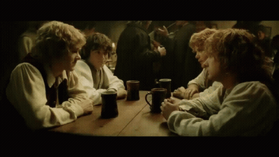 Group Of People Drinking Beer At Table GIF