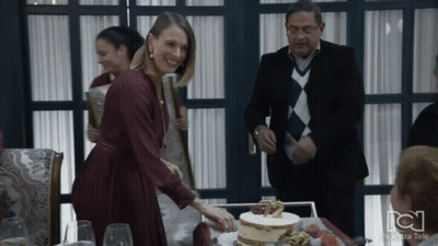 Group Of People Gathered In Room With Nuestra Tele GIF