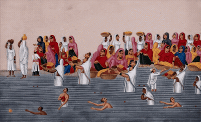 Group Of People Gathered On Stairs GIF