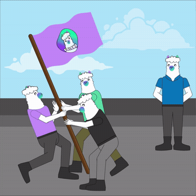 Group of People Holding Sdvm Flag