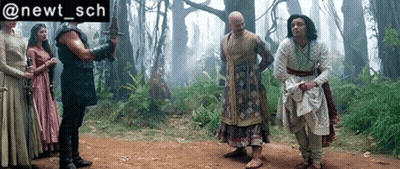 Group Of People In Forest @Newt_sch GIF