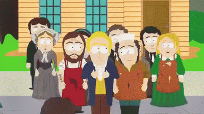 Group Of People In Front Of Building GIF