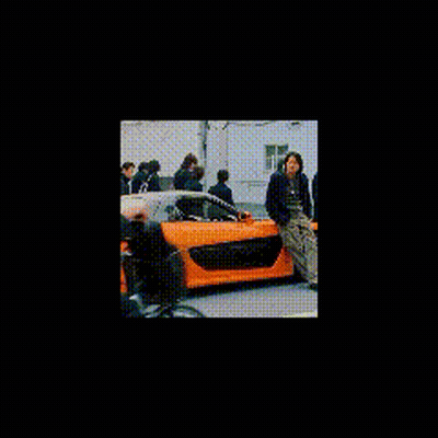 Group Of People In Front Of Car GIF
