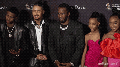 Group Of People In Front Of Davis Wall GIF