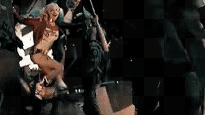 Group Of People In Front Of Truck GIF
