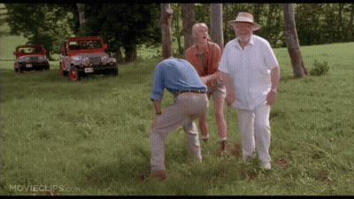 Group Of People In Grassy Field GIF