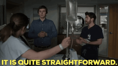 Group Of People In Hospital Room Saying It Is Quite Straightforward GIF