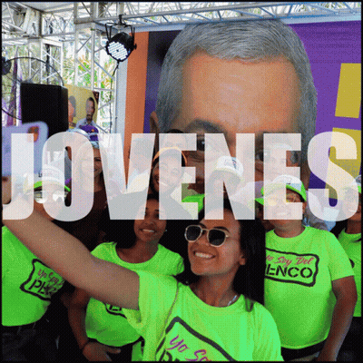 Group Of People In Neon Green Jovenes Shirts GIF