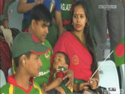 Group Of People In Stadium With Igladf Shirt GIF