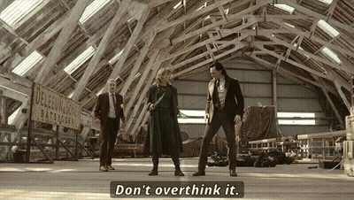 Group Of People In Warehouse Don't Overthink It GIF