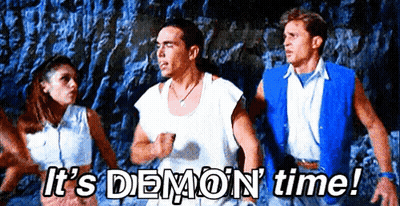 Group Of People It's Demon Time GIF