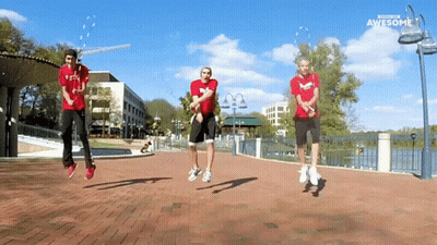 Group Of People Jumping Awesome GIF