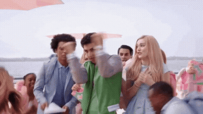 Group Of People On Boat GIF