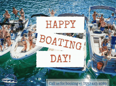 Group Of People On Boats Happy Boating Day GIF