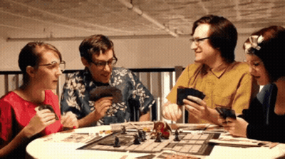Group Of People Playing Board Game GIF