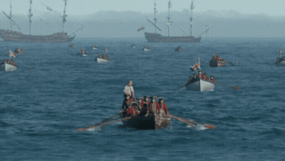 Group Of People Rowing Boats GIF
