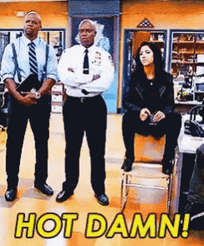 Group Of People Saying Hot Damn GIF