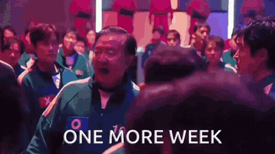 Group Of People Saying One More Week GIF