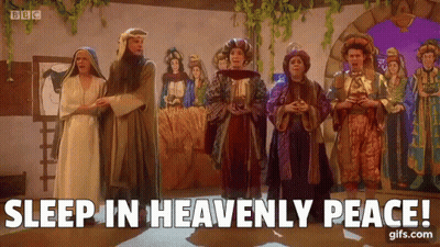 Group Of People Saying Sleep In Heavenly Peace GIF