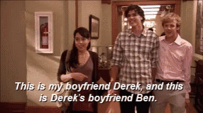 Group Of People Saying This Is My Boyfriend Derek GIF