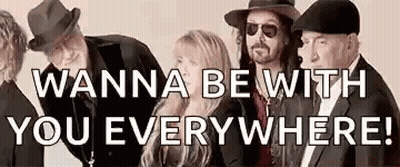 Group Of People Saying Wanna Be With You Everywhere GIF