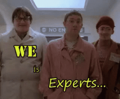 Group Of People Saying We Is Experts GIF
