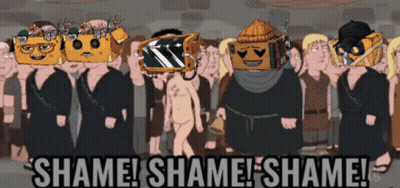 Group Of People Shame Shame Shame GIF