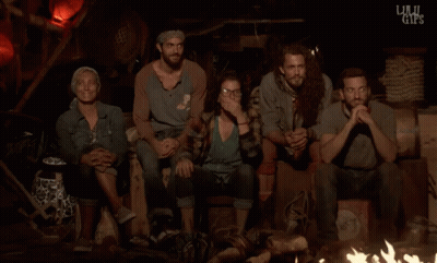 Group Of People Sitting Around Fire Live Tribal GIF