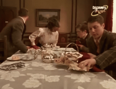 Group Of People Sitting Around Table Discovery Kids GIF