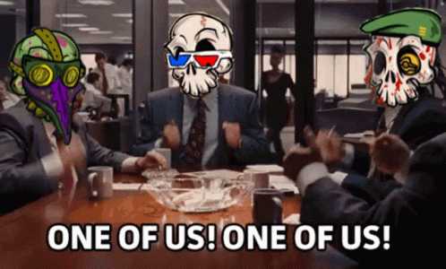 Group Of People Sitting Around Table GIF