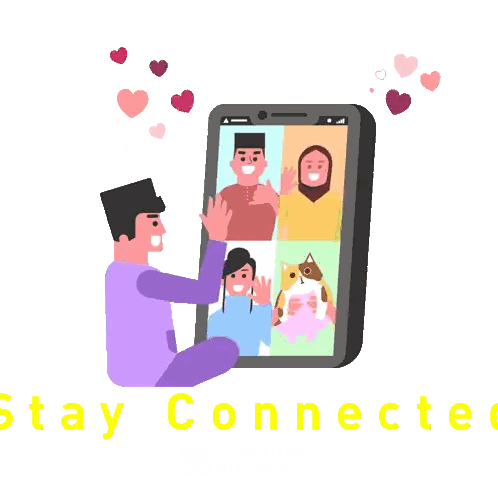 Group Of People Sitting In Front Of Cell Phone Sticker