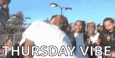 Group Of People Standing Around Man GIF