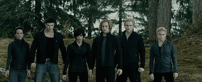Group Of People Standing In A Line GIF